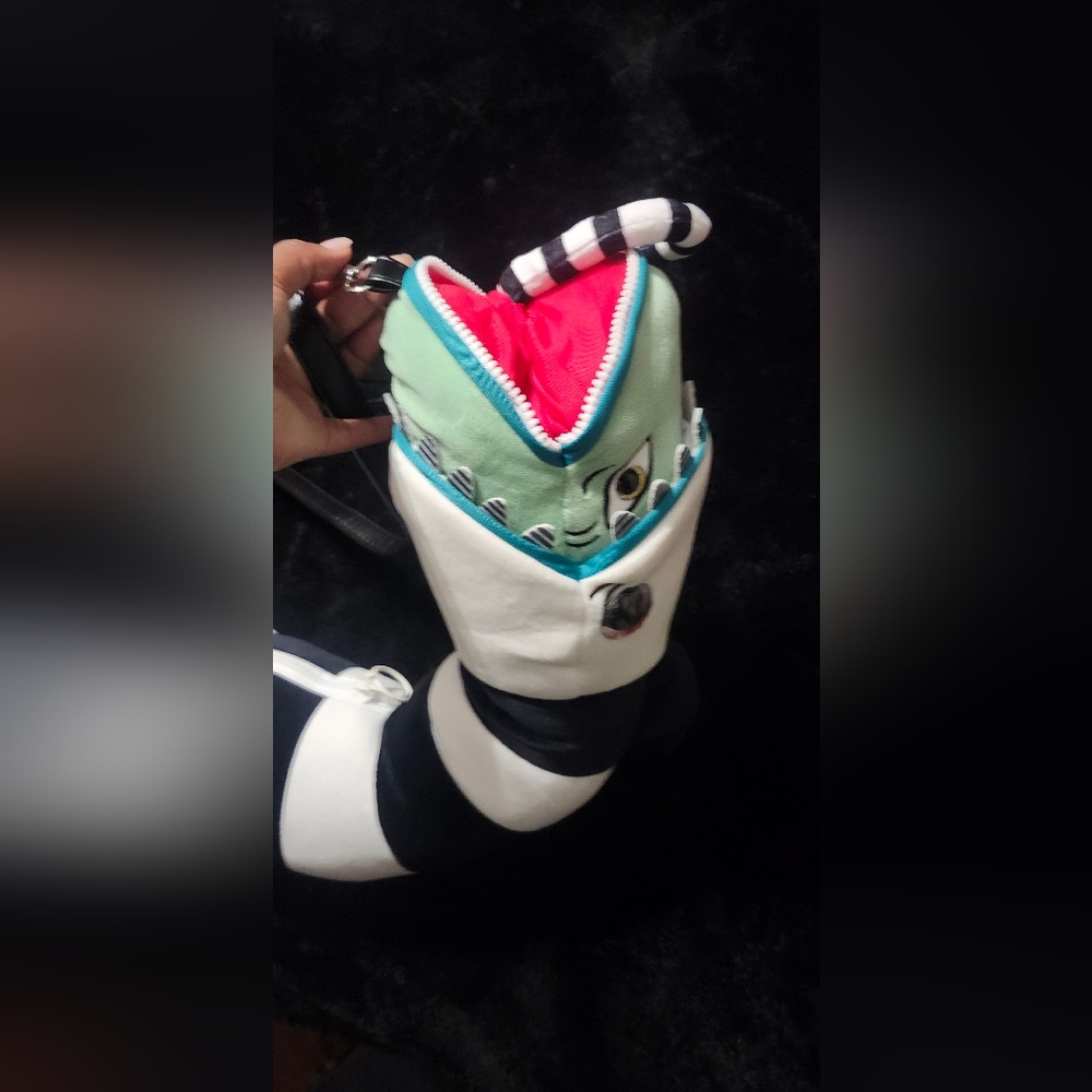 Dolls Kill Striped Snake Crossbody Bag - Picture 2 of 3